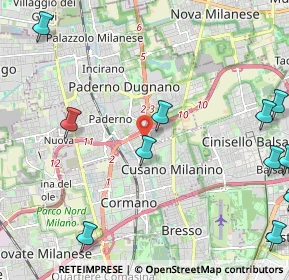 Mappa Via Aurelio Saffi, 20037 Paderno Dugnano MI, Italia (3.19538)