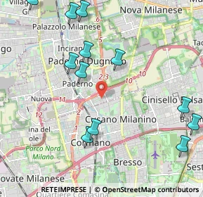 Mappa Via Aurelio Saffi, 20037 Paderno Dugnano MI, Italia (2.4825)