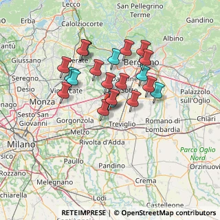 Mappa Via Giovanni Pascoli, 24045 Fara Gera d'Adda BG, Italia (11.424)