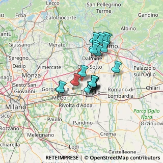 Mappa Via Giovanni Pascoli, 24045 Fara Gera d'Adda BG, Italia (9.6985)