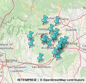 Mappa Piazza Guglielmo Marconi, 36070 Nogarole Vicentino VI, Italia (10.7715)