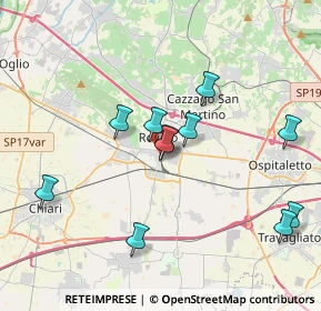 Mappa Via Scaroni, 25038 Rovato BS, Italia (3.60909)