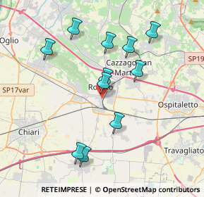 Mappa Via Scaroni, 25038 Rovato BS, Italia (3.64909)