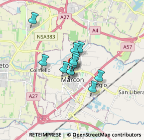 Mappa Via Guglielmo Oberdan, 30020 Marcon VE, Italia (0.95833)