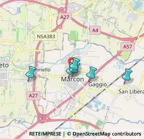 Mappa Via Guglielmo Oberdan, 30020 Marcon VE, Italia (2.79818)