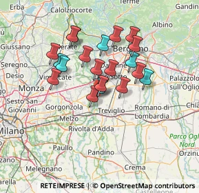 Mappa Via Aldo Moro, 24045 Fara Gera D'Adda BG, Italia (11.4305)