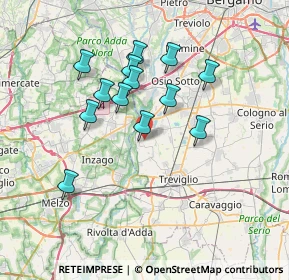 Mappa Via Aldo Moro, 24045 Fara Gera D'Adda BG, Italia (6.16615)