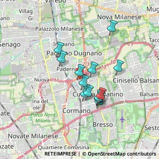 Mappa Via Fratelli Rosselli, 20037 Paderno Dugnano MI, Italia (1.41462)