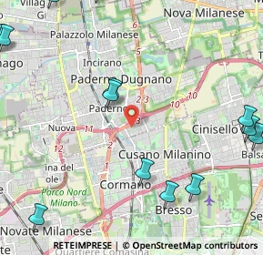 Mappa Via Fratelli Rosselli, 20037 Paderno Dugnano MI, Italia (3.11308)