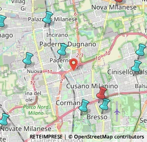 Mappa Via Fratelli Rosselli, 20037 Paderno Dugnano MI, Italia (3.31769)