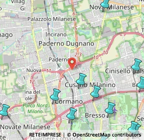 Mappa Via Fratelli Rosselli, 20037 Paderno Dugnano MI, Italia (3.51308)