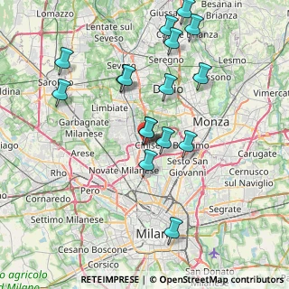 Mappa Via Fratelli Rosselli, 20037 Paderno Dugnano MI, Italia (7.9275)