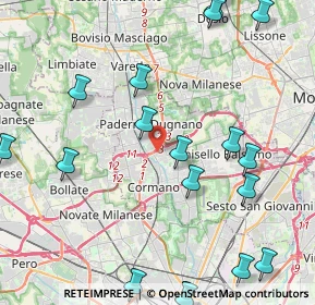Mappa Via Fratelli Rosselli, 20037 Paderno Dugnano MI, Italia (5.698)