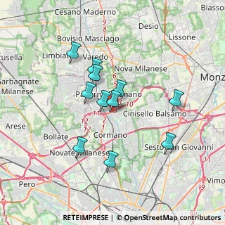 Mappa Via Fratelli Rosselli, 20037 Paderno Dugnano MI, Italia (3.03)