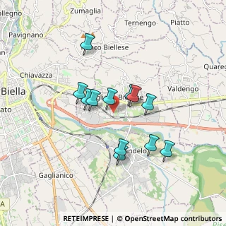 Mappa Via Europa, 13856 Vigliano Biellese BI, Italia (1.44)