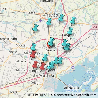 Mappa Via Bettino Ricasoli, 30174 Venezia VE, Italia (6.3745)