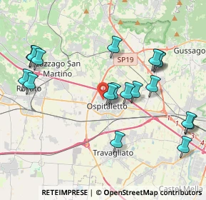 Mappa Via Silvio Pellico, 25035 Ospitaletto BS, Italia (4.36667)