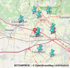 Mappa Via Silvio Pellico, 25035 Ospitaletto BS, Italia (3.57091)