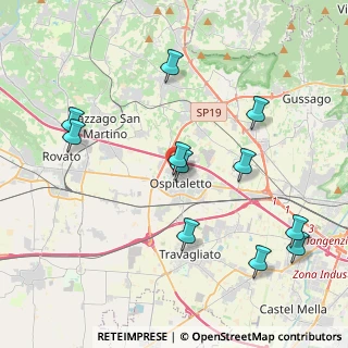 Mappa Via Silvio Pellico, 25035 Ospitaletto BS, Italia (4.36091)
