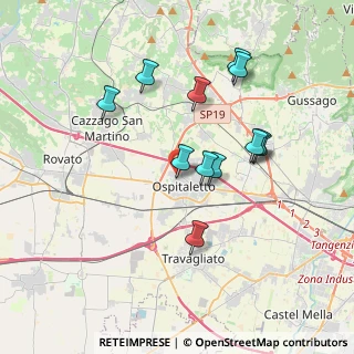 Mappa Via Silvio Pellico, 25035 Ospitaletto BS, Italia (3.36917)
