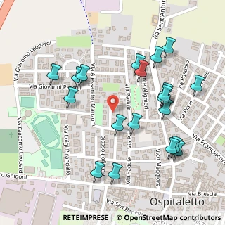 Mappa Via Silvio Pellico, 25035 Ospitaletto BS, Italia (0.2675)