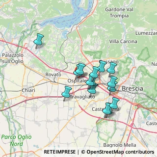Mappa Via Silvio Pellico, 25035 Ospitaletto BS, Italia (6.03267)