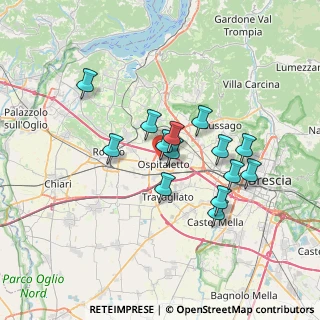 Mappa Via Silvio Pellico, 25035 Ospitaletto BS, Italia (5.76857)