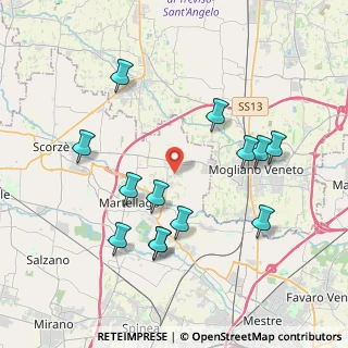 Mappa Via Tiepolo, 30030 Scorzè VE, Italia (4.00308)