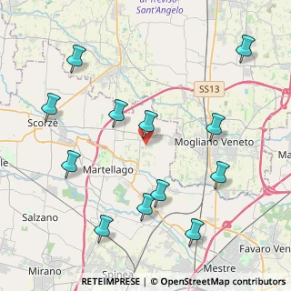 Mappa Via Tiepolo, 30030 Scorzè VE, Italia (4.7525)