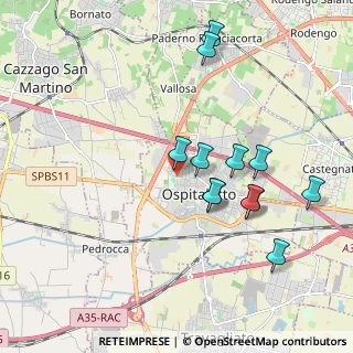 Mappa Via G. Leopardi, 25035 Ospitaletto BS, Italia (1.8725)