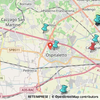Mappa Via G. Leopardi, 25035 Ospitaletto BS, Italia (3.74231)