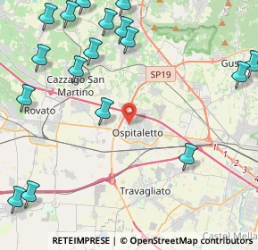 Mappa Via G. Leopardi, 25035 Ospitaletto BS, Italia (5.95529)