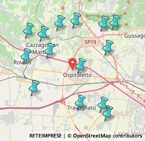 Mappa Via G. Leopardi, 25035 Ospitaletto BS, Italia (4.61)