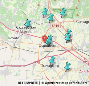 Mappa Via G. Leopardi, 25035 Ospitaletto BS, Italia (3.67455)