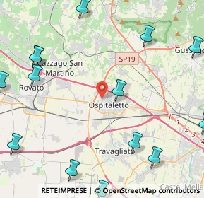 Mappa Via G. Leopardi, 25035 Ospitaletto BS, Italia (6.19)