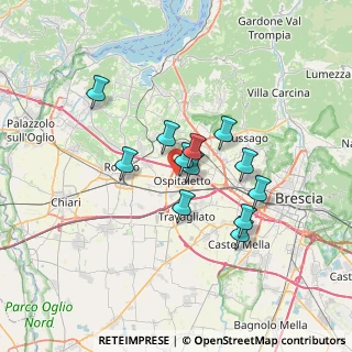 Mappa Via G. Leopardi, 25035 Ospitaletto BS, Italia (5.28083)