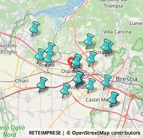 Mappa Via G. Leopardi, 25035 Ospitaletto BS, Italia (6.519)