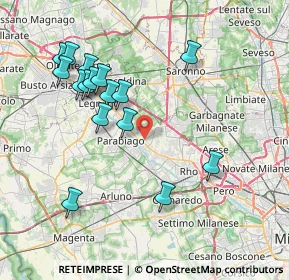 Mappa Via Luigi Cadorna, 20014 Nerviano MI, Italia (7.92875)