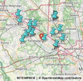 Mappa Via Luigi Cadorna, 20014 Nerviano MI, Italia (6.60778)