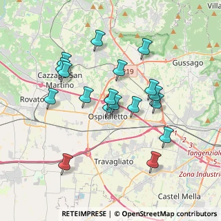 Mappa Via Monte Ortigara, 25035 Ospitaletto BS, Italia (3.44444)