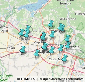 Mappa Via Monte Ortigara, 25035 Ospitaletto BS, Italia (6.2185)