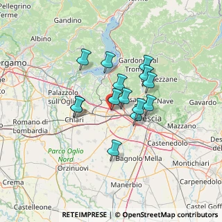 Mappa Via Monte Ortigara, 25035 Ospitaletto BS, Italia (9.98286)