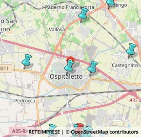 Mappa Via Monte Ortigara, 25035 Ospitaletto BS, Italia (3.24231)