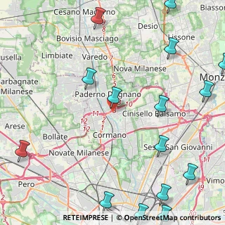 Mappa Via Enrico Fermi, 20037 Paderno Dugnano MI, Italia (6.69313)