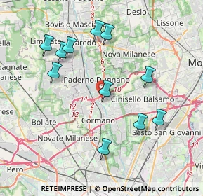 Mappa Via Enrico Fermi, 20037 Paderno Dugnano MI, Italia (3.91636)