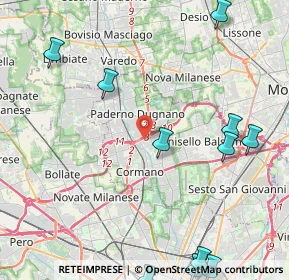 Mappa Via Enrico Fermi, 20037 Paderno Dugnano MI, Italia (5.89455)