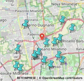 Mappa Via Enrico Fermi, 20037 Paderno Dugnano MI, Italia (2.26063)