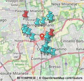 Mappa Via Enrico Fermi, 20037 Paderno Dugnano MI, Italia (1.36789)