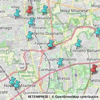 Mappa Via Enrico Fermi, 20037 Paderno Dugnano MI, Italia (3.13692)