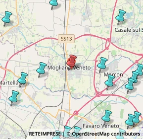 Mappa Via Giuseppe Verdi, 31021 Mogliano Veneto TV, Italia (6.8025)